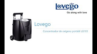 Lovego LG103 concentrador de oxígeno portátil funcionamiento video