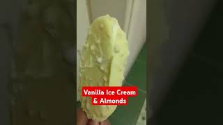 Vanilla Ice Cream Covered with White Chocolate & Almonds#vanillaicecreamrecipe #shorts