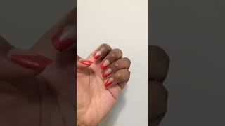 Summer Red Nail Art, easy nail art design