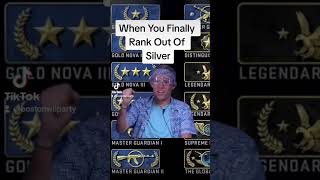 When You Finally Rank Out Of Silver #counterstrike2 #silver #meme