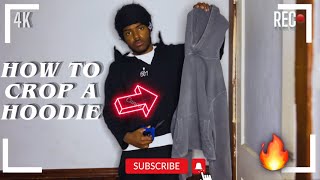 HOW TO MAKE A CROPPED  HOODIE |CROPPED HOODIE 2024(EASY DIY)#trending #diy #stylingtips #fashion