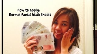 My obsession with face masks and how to put them on - Dermal Facial Mask