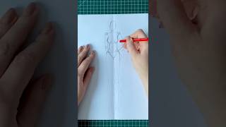 Fashion drawing | Rysunek modowy | short | Rysunek żurnalowy