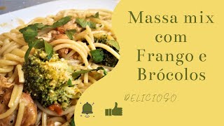 MASSA MIX COM FRANGO E BRÓCOLOS