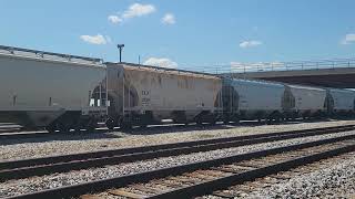 Norfolk Southern mixed freight train leaving Franklin Park yard