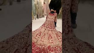 Latest Red Bridal Gown 2022/New Red Gown for Girls /#gownwholesale#short#sairakhanofficial