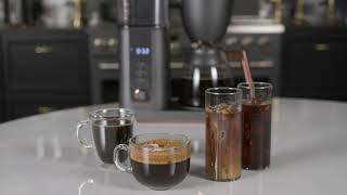 Cafe Specialty Drip Coffee with Glass Carafe - Matte Black - Precise Temperature Control