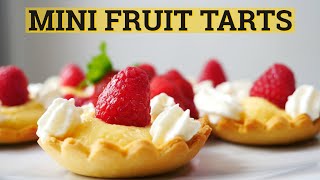 Mini Fruit Tarts with Vanilla Pastry Cream Recipe