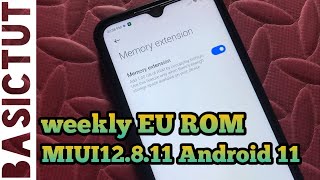 How to Flash MIUI12.8.11 weekly EU ROM Android 11 On Redmi note 8