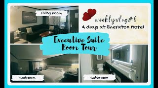 4 days at Sheraton Hotel Executive Room | Fil Am couple and baby vlog | weekly vlog#6