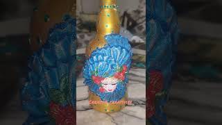 Carnival mask #bottleart #craft  #bottlecraftidea #art #clayart #bottle #viralvideo