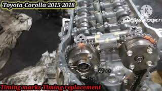 Toyota Corolla 2015 1.8 2ZR_fe timing marks Timing replacement#corolla #2zr_fe #timing #marks