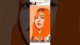 How to change hair colour using Ibis paint X tutorial #editingtutorial #armyblink #shorts