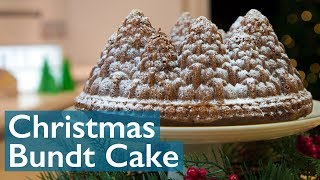 How to make a Christmas Bundt Cake - Snowy Forest! #christmas #bundtcake #bundt