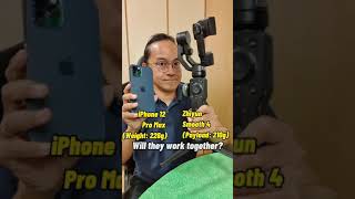 Zhiyun Smooth 4 and iPhone 12 Pro Max #shorts