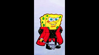 Drawing SpongeBob Koki Utama | How To Draw SpongeBob | Menggambar & mewarnai #shorts  #short