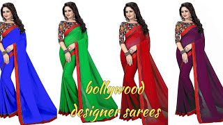 🌹bollywood georgette sarees collection🌹plain sarees 🌹party wear georgette sarees online shopping 48