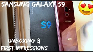 Samsung Galaxy s9  - Unboxing and First Impression