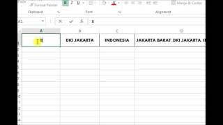 Cara Menggabungkan Beberapa Text dari Beberapa Sel di Excel