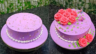 Vanilla cake design | Vanilla cake | cake design | Cake decorating | #parthacakemaster