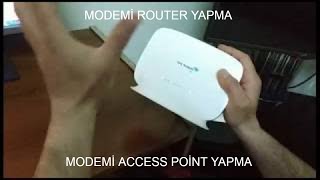 Modemi router olarak kullanma (access point)