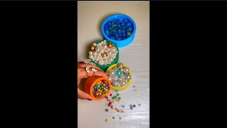 🌈🩵Yo-yo Satisfying ASMR Beads, Asmr beads reverse video, colourful beads incredible moments #asmr