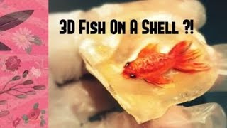 Final Result Paint On Shell On Resin's Layers | 3D Fish #resin