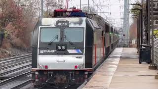 NJT and Amtrak action at North Elizabeth, NJ 11/22/24