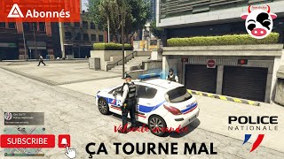 Gta V Police National  intervention voiture incendié ça tourne mal!!!