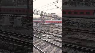 WAP7 Goel TMT livery hauling NGP Duronto Express skipping Thane #indianrailways #trending #shorts