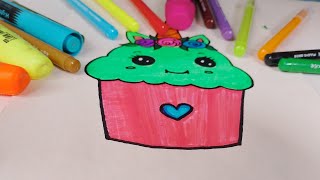 Cutest Cupcake 😍 | How to draw cupcake #draw