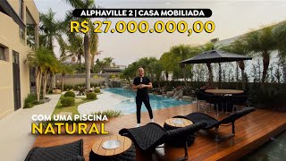 ALPHAVILLE 2 | MANSÃO COM PISCINA NATURAL - ALPHAVILLE - SP