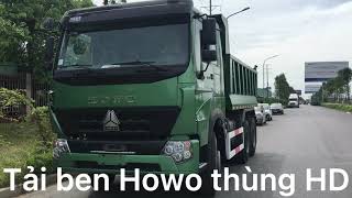 Tải ben howo 3 chân | thùng HD 12.5 tấn