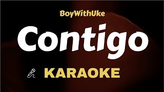 BoyWithUke - Contigo ( Karaoke ) Instrumental / Ukulele / Lyrics Video / Clean Track