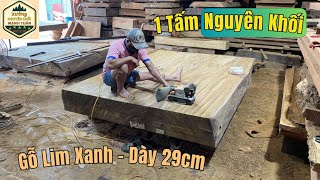 Dày 29cm : 1 Tấm Chiếu Ngựa Nguyên Khối - Gỗ Lim Xanh • KT : Dài 280 x Rộng 193 : 109 Triệu