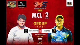 LIVE || MCL SEASON 2 || MATCH NO 2 || BYJ SPARTANS V/S ZESHAN ASSOCIATES || AR PRODUCTION