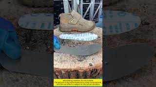 Safety shoe quality testing3027V#steeltoeshoes #sneakers #safetyfootwear