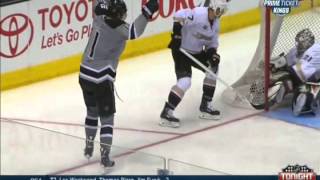 Anze Kopitar goal (2). Anaheim Ducks vs Los Angeles Kings 04/12/2014