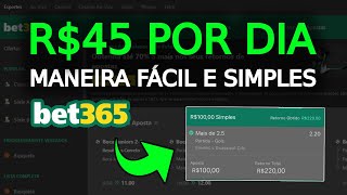 [BET365] COMO EU FAÇO R$45 TODO DIA NA BET365 EM FUTEBOL - APENAS COPIAR E COLAR