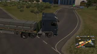 euro truck simulator 2 |  European DAF truck metal beams (24 t) delivery