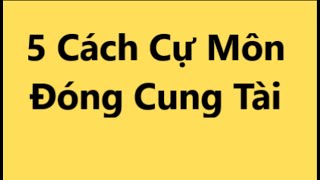 5 cách Cự Môn đóng Cung Tài