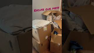 Messy Bedroom Unpack and Clean With Me Part 1