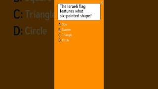 The Israeli flag showcases a six-pointed shape.