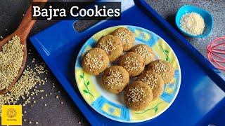 Eggfree Bajra /Pearl millet /Kambu Cookies recipe || Healthy and easy to make Bajra biscuits