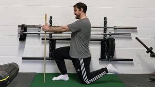 Half-Kneeling Dagron Stab with Active Knee Flexion