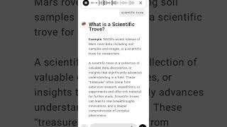 What is a Scientific Trove?