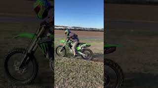 Kx450f holeshot launch #atv #race #dirt #dirtbike #shorts