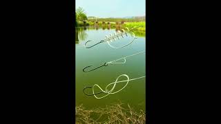 fishing hook banane ka tarika #fishing hook fishing how to tie a hook 4ways to tie Hook