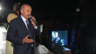 Cumhurbaskan Erdogan balkon konusmas yaptı  24.06.2018