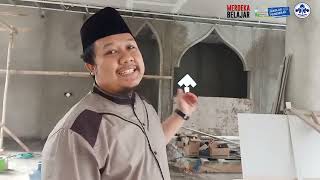 PROSES PEMASANGAN GYPSUM BAJA RINGAN JENDELA MASJID NURUL ILMI SMPN29 JAKARTA